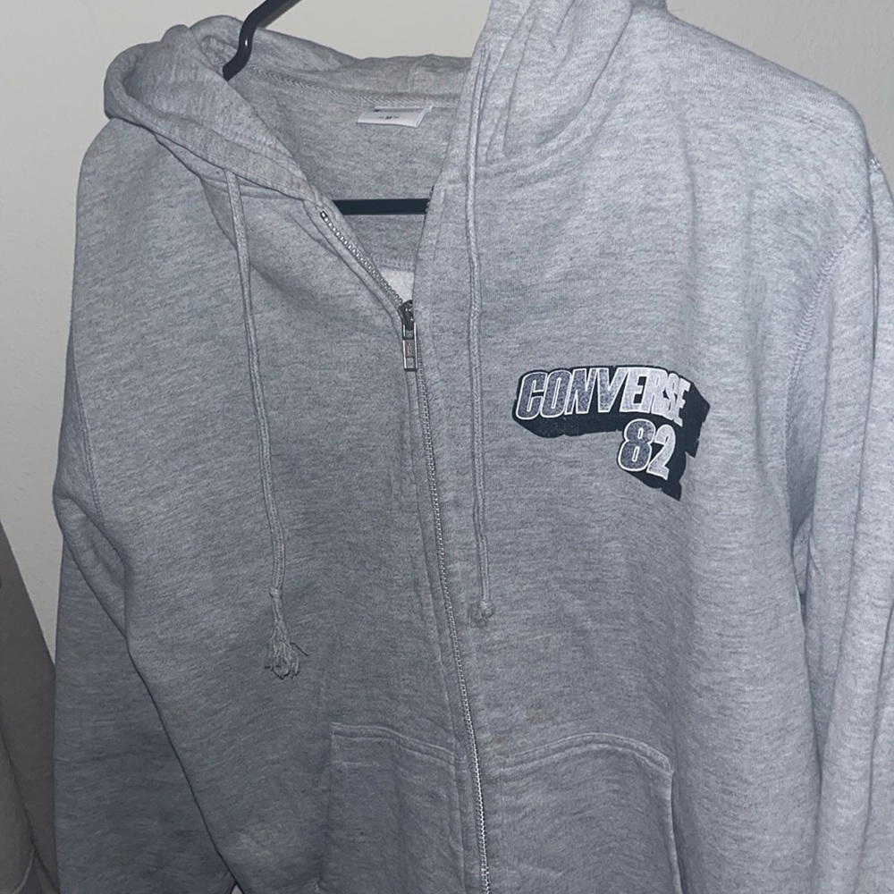 Vintage converse zip up hoodie
